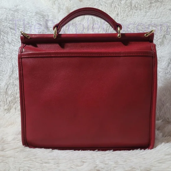 SOLD!! Red Vintage Coach Willis Bag #9927 - Picture 2 of 9